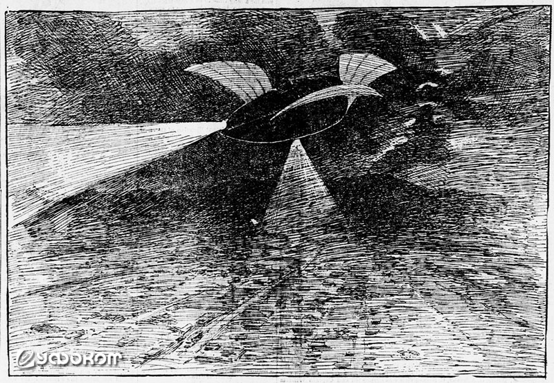 Ночной полет дирижабля («San Francisco Call», Nov. 23, 1896).