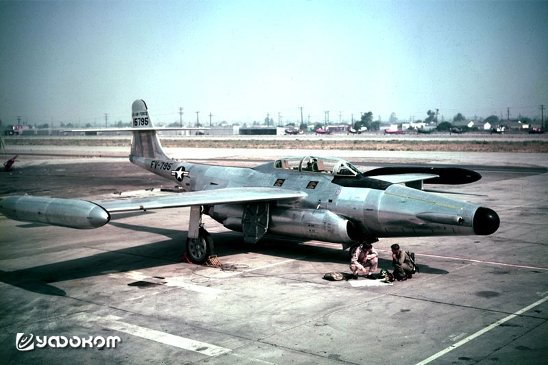 Реактивный истребитель-перехватчик F-89C Scorpion, на таком же самолете Монкла и Уилсон летали в день инцидента.