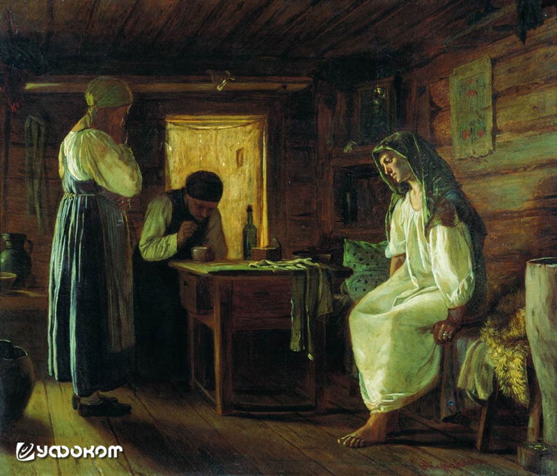 «Знахарка». Полотно Фирса Сергеевича Журавлева (1836–1901). Из фондов Калужского областного художественного музея.
