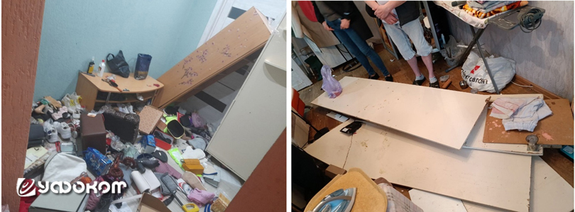 Последствия одного из погромов.